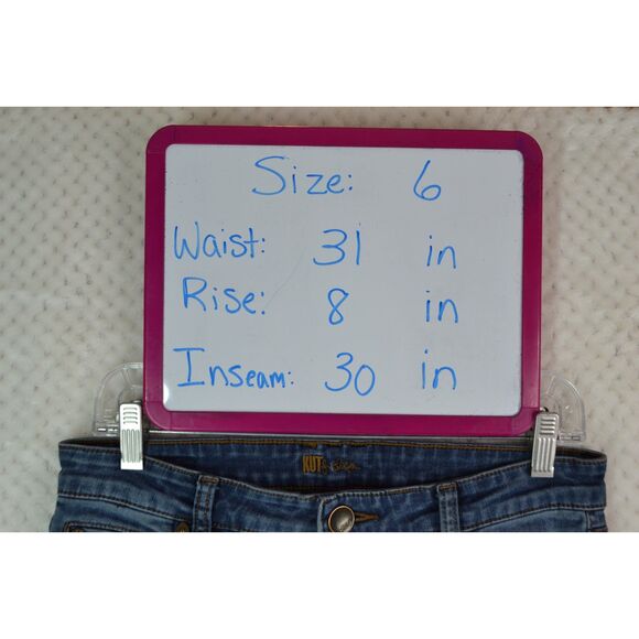 Kut from the Kloth Women's 6 Medium Wash Skinny Stretch Jeans - Picture 12 of 16